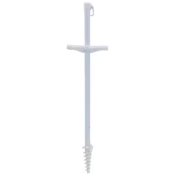 Tommy Bahama with AnchorX 7-ft blue striped Beach Umbrella - Picture 3 of 6